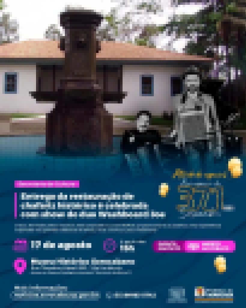 Entrega da restauração de chafariz histórico é celebrada com show do duo Washboard Joe no Museu Histórico Sorocabano dia 17 de agosto
