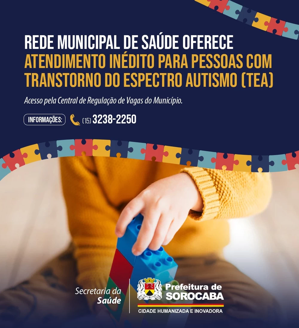 Rede Municipal de Saúde oferece atendimento inédito para pessoas com Transtorno do Espectro Autismo (TEA)