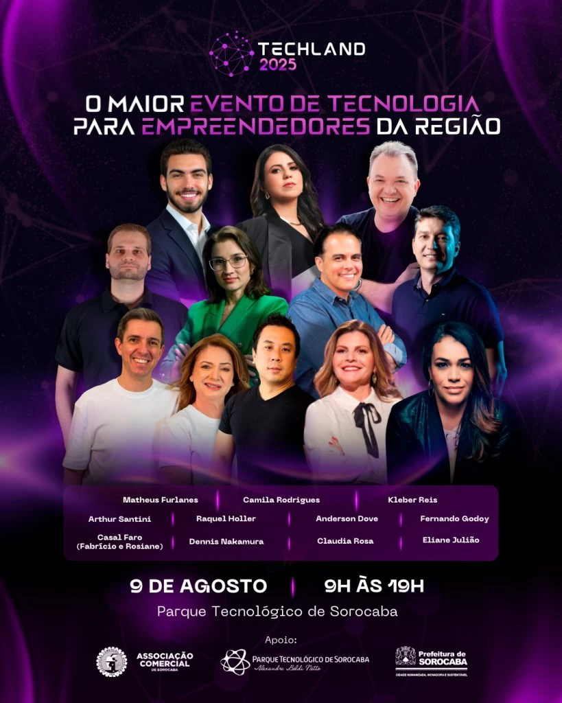 PTS sediará a 2ª edição do Tech Land 2025, um dos eventos mais importantes de tecnologia para empreendedores do País
