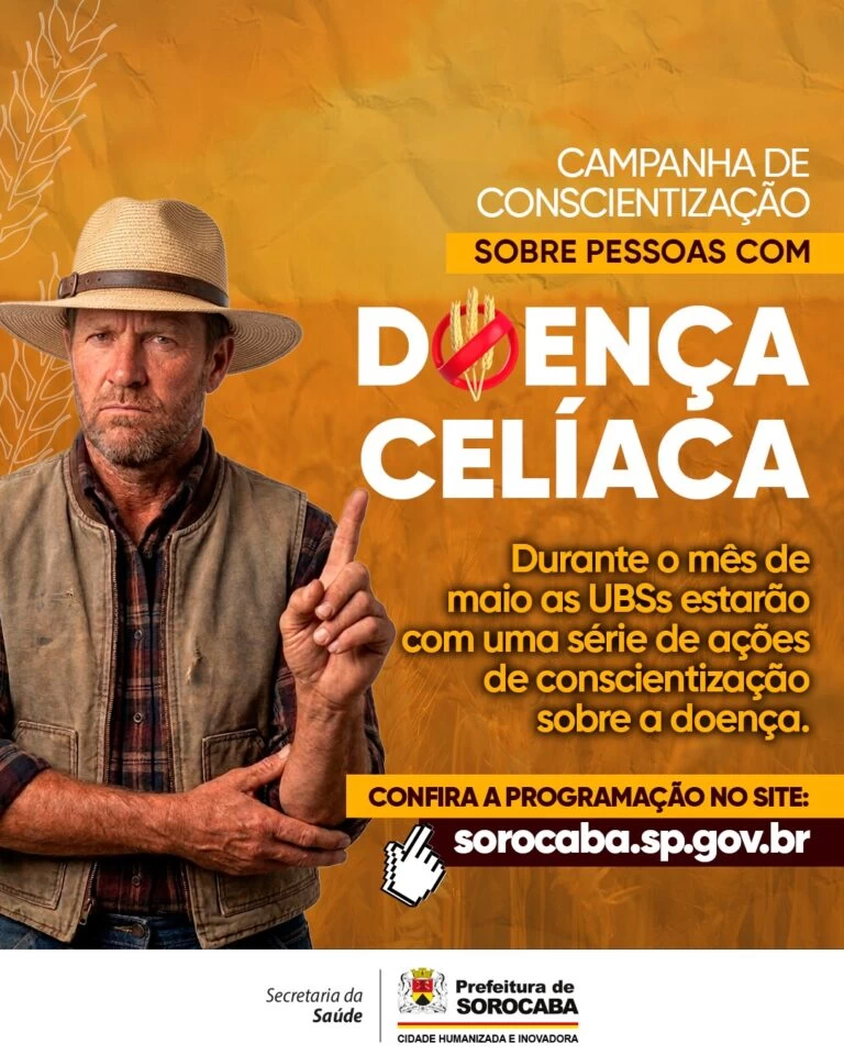 Prefeitura de Sorocaba promove campanha de conscientização sobre doenças celíacas nas UBSs