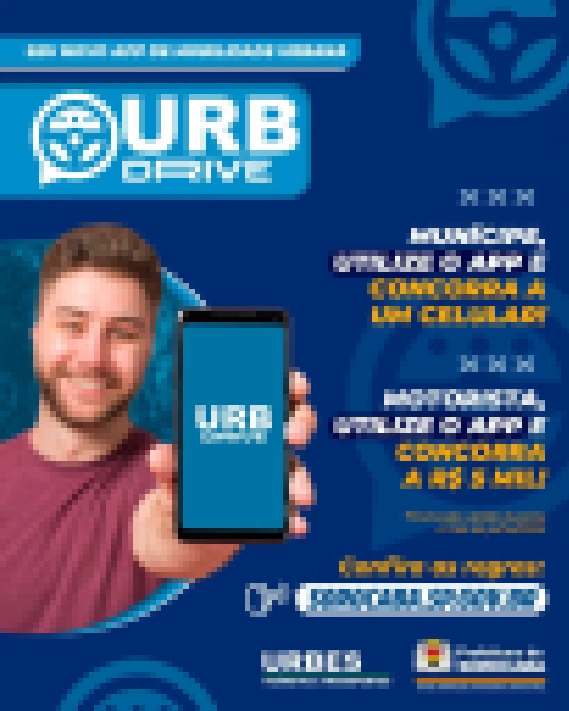 URB Drive premia usuários que utilizarem o aplicativo neste mês de julho
