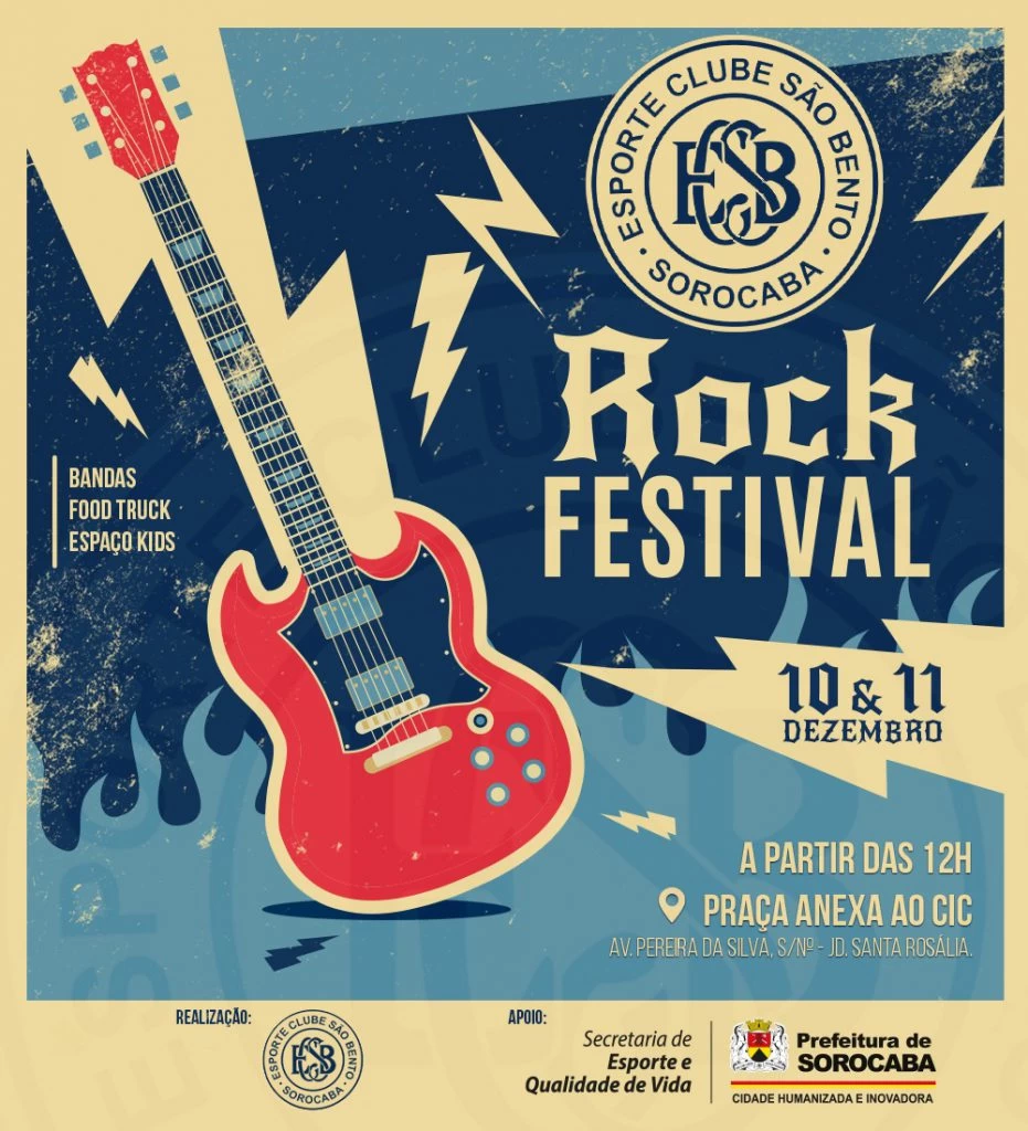 “São Bento Rock Festival” é atração em Sorocaba neste fim de semana (10 e 11)