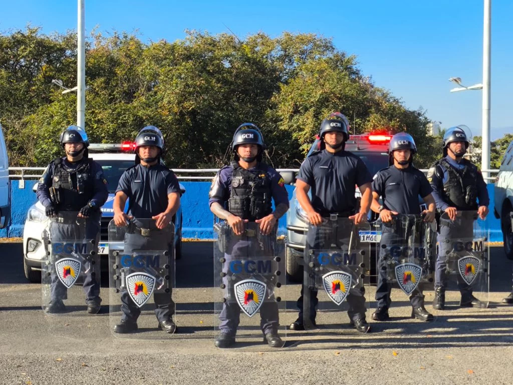 Novos Guardas Civis Municipais (GCM) de Sorocaba fazem estágio de policiamento preventivo na final da Taça Baltazar Fernandes