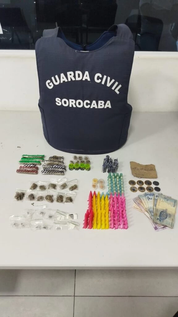 Guarda Civil Municipal detém indivíduo por tráfico e recolhe 180 porções de drogas em Brigadeiro Tobias