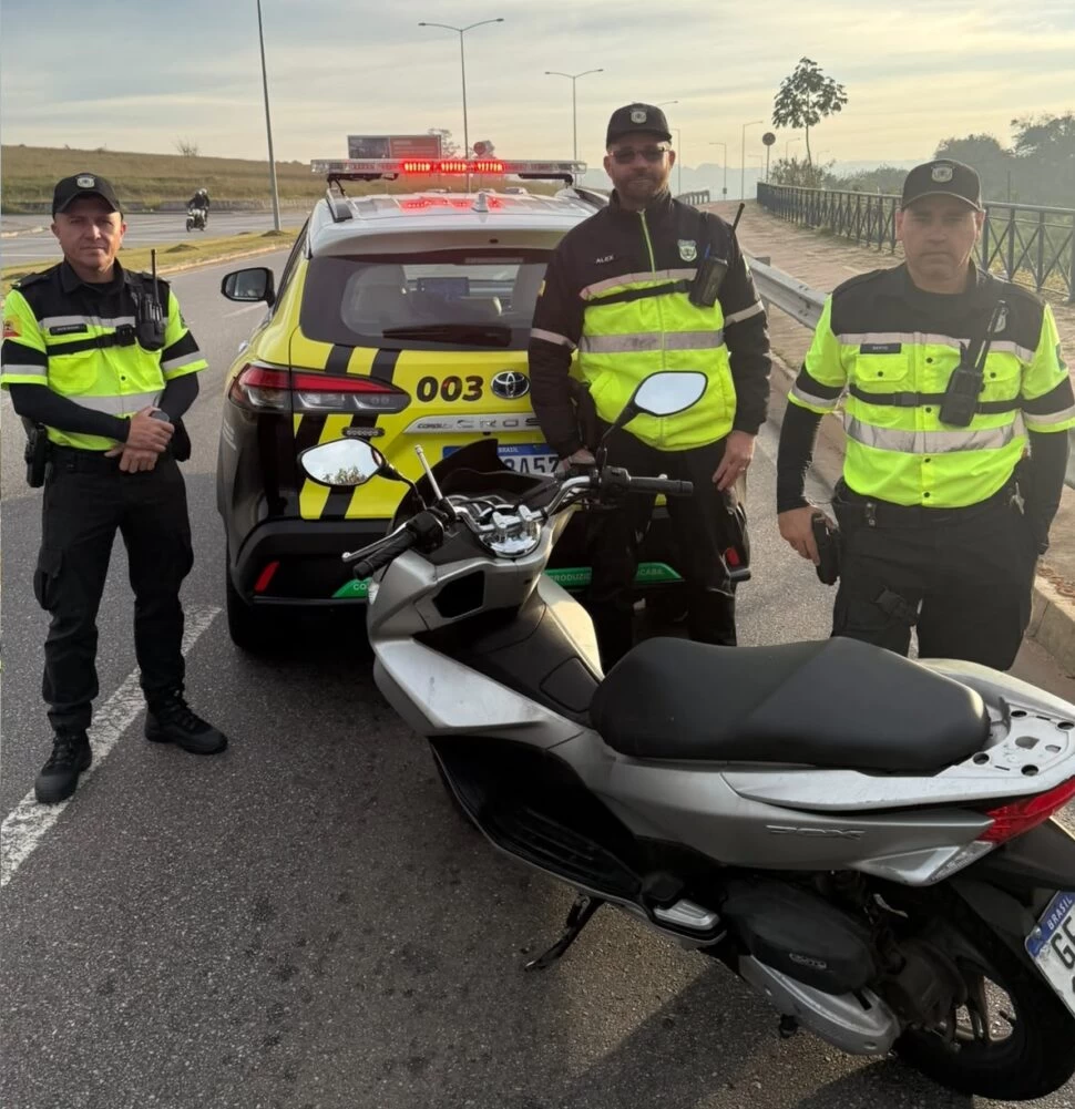 Integração entre Sala de Inteligência e agentes de Trânsito garante abordagem de motocicleta com mais de 900 autuações