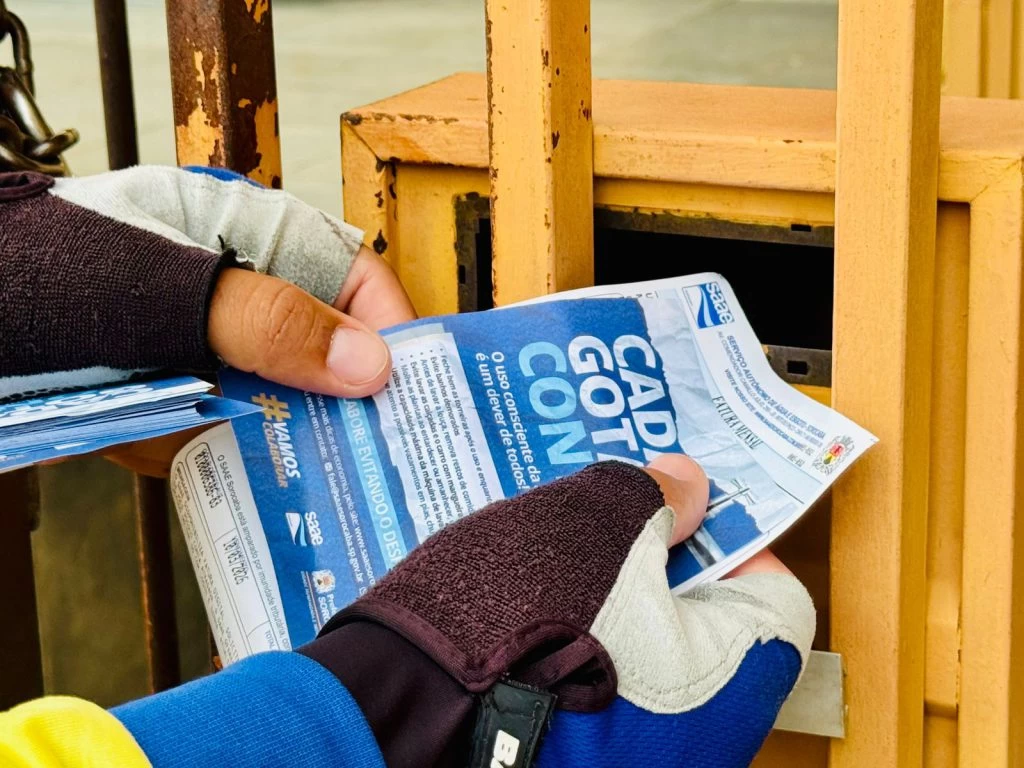 Saae/Sorocaba orienta nas contas de consumo sobre uso consciente e economia de água