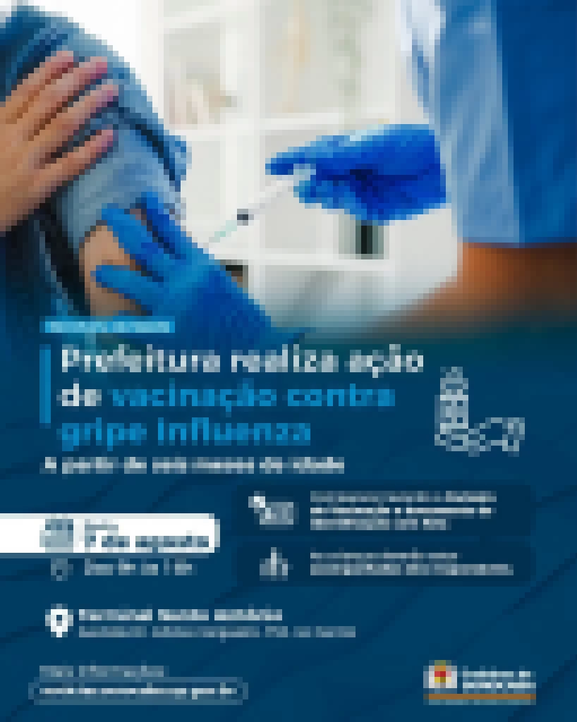Prefeitura realiza ação de vacinação contra gripe Influenza no Terminal Santo Antônio