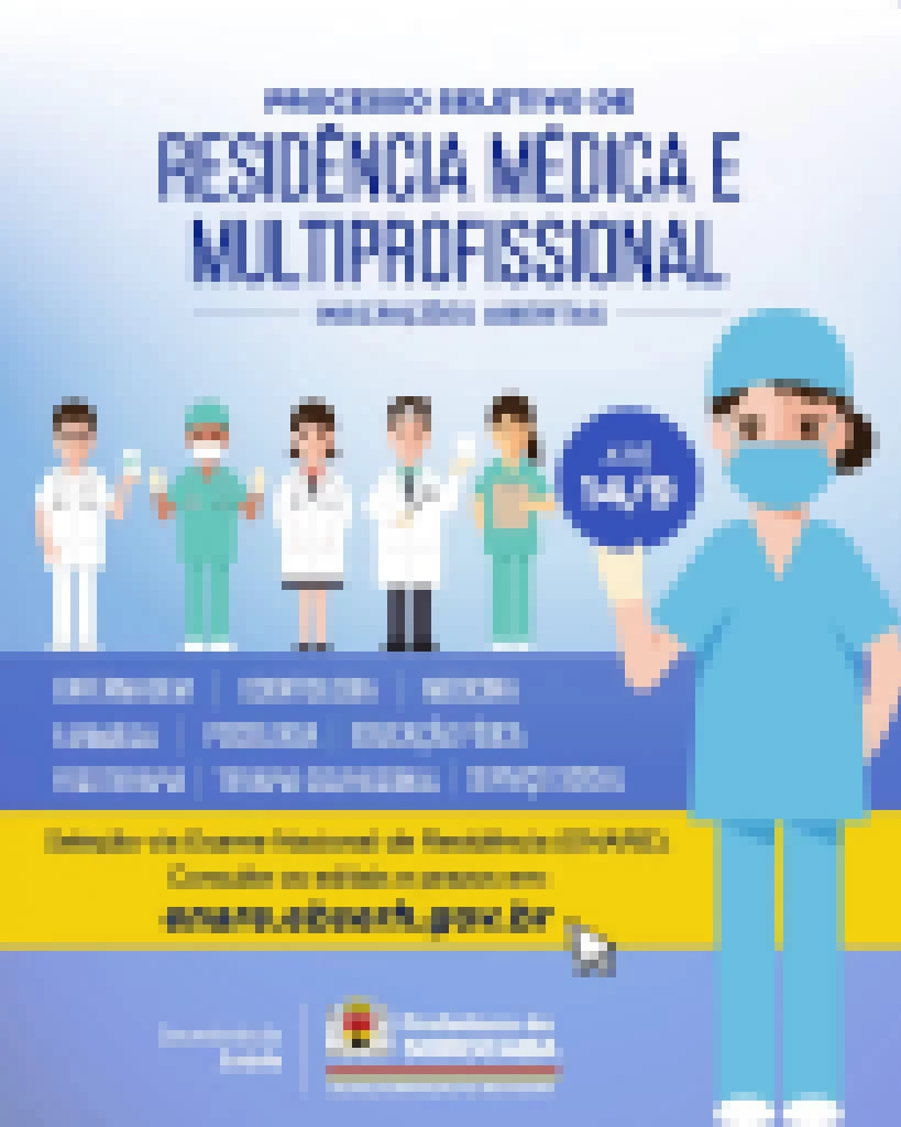 Prefeitura abre novo processo seletivo para Programas de Residência Médica e Multiprofissional em Saúde