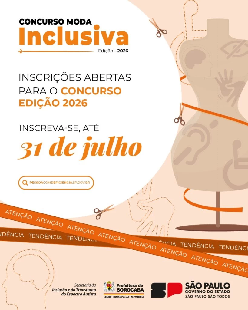 Inscrições abertas para a edição 2026 do Concurso Moda Inclusiva