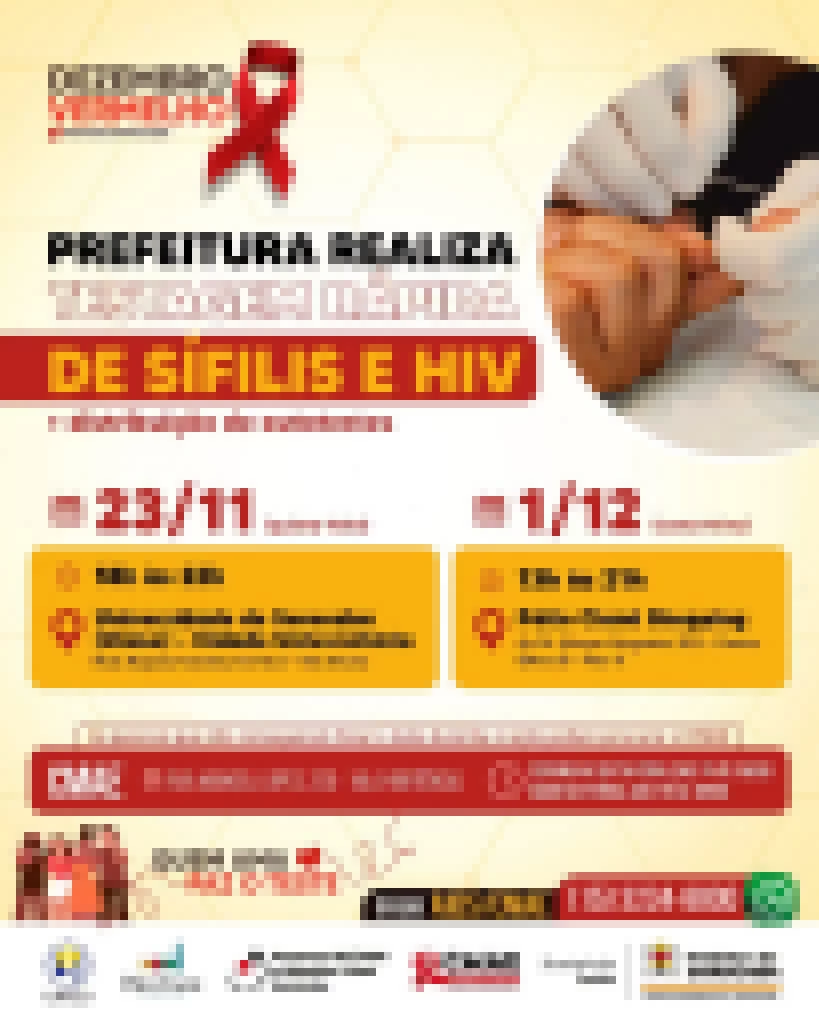 Prefeitura de Sorocaba realiza ações de testagem contra HIV e sífilis pela campanha Dezembro Vermelho