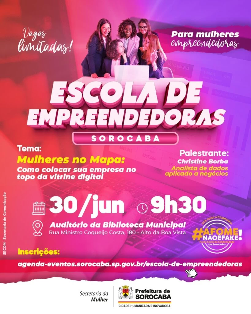 Secretaria da Mulher promove mais um encontro da Escola de Empreendedoras