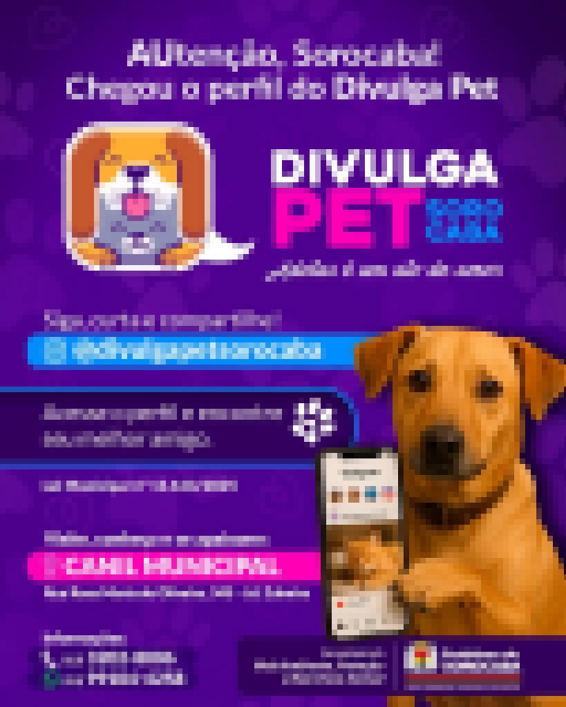 Divulga Pet será lançado em Sorocaba nesta terça-feira (20)
