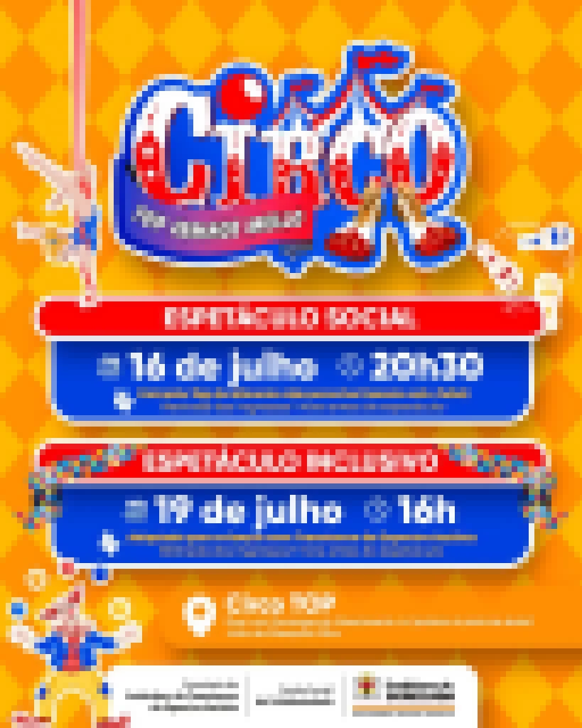 Prefeitura de Sorocaba promove dois espetáculos no Circo Top