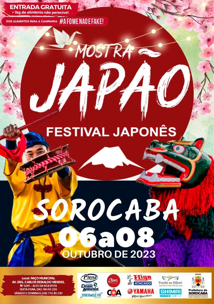 12ª Mostra Japão acontece no Paço Municipal de Sorocaba de sexta a domingo (6 a 8)