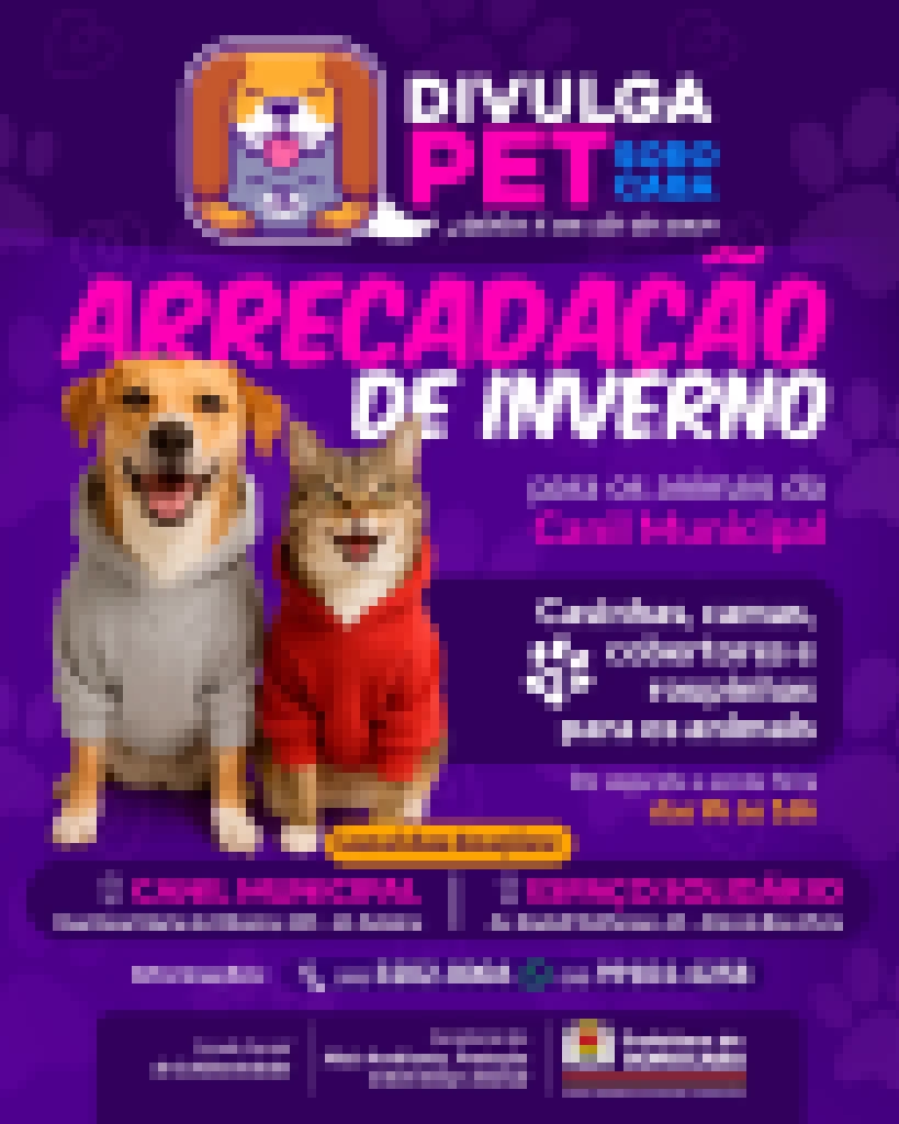 Campanha de arrecadação de inverno para o Canil Municipal de Sorocaba