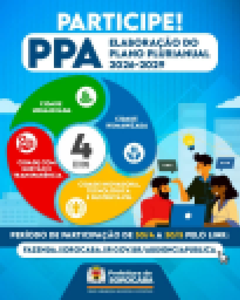 Prazo para população fazer sugestões on-line ao PPA 2026-2029 termina na sexta-feira (30)