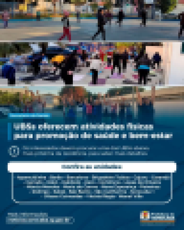 UBSs oferecem atividades físicas para promoção de saúde e bem-estar