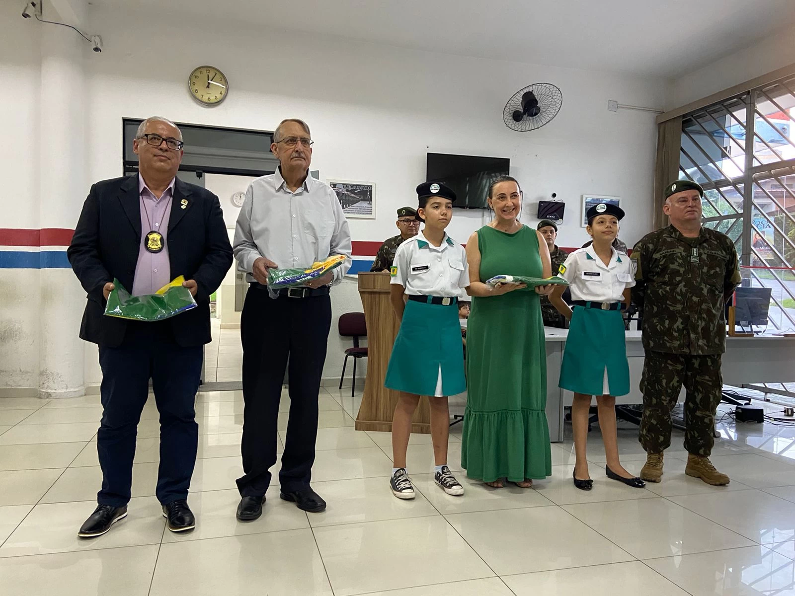 Dia da Bandeira é comemorado com Ato Cívico na Base de Apoio Regional do Exército neste domingo (19)