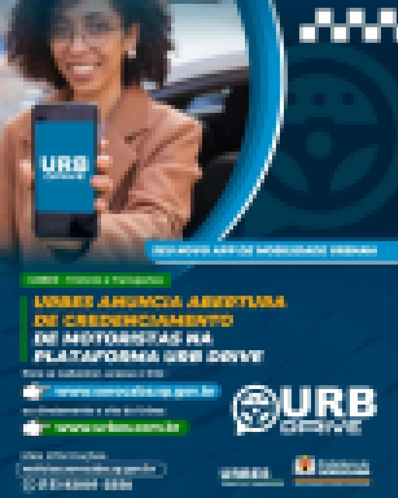 Urbes anuncia abertura de credenciamento de motoristas na plataforma URB Drive