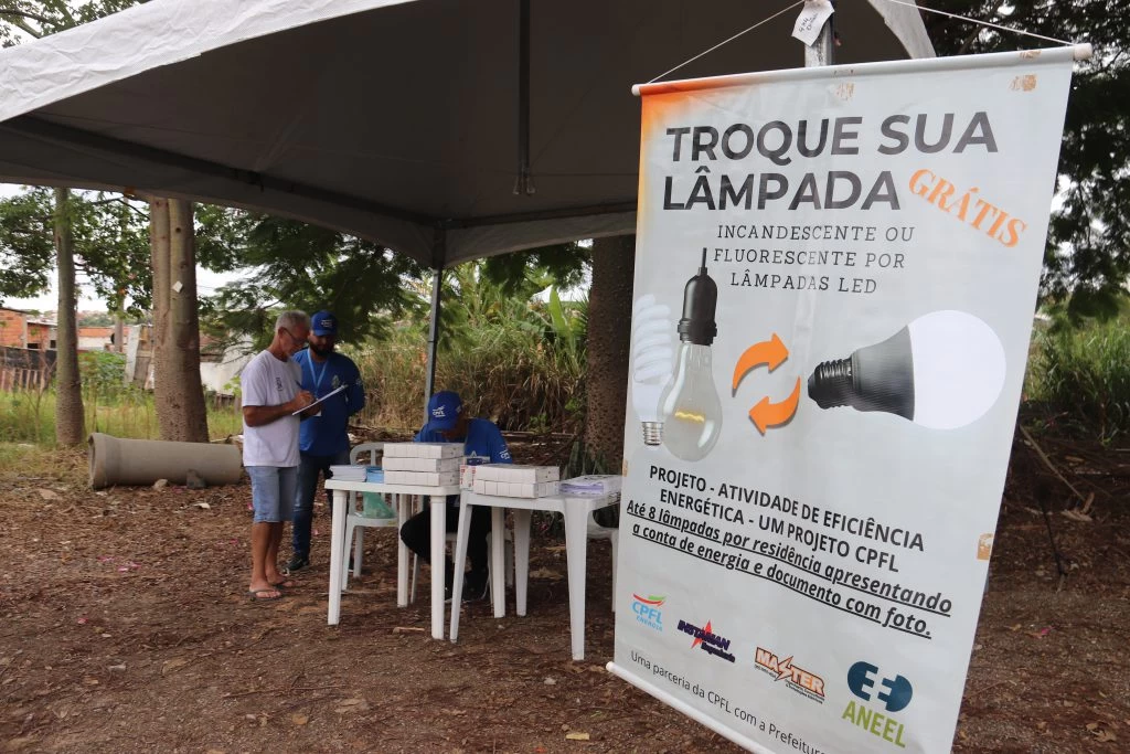 Prefeitura de Sorocaba e CPFL Piratininga realizam ação de troca gratuita de lâmpadas por LED em três bairros na próxima semana