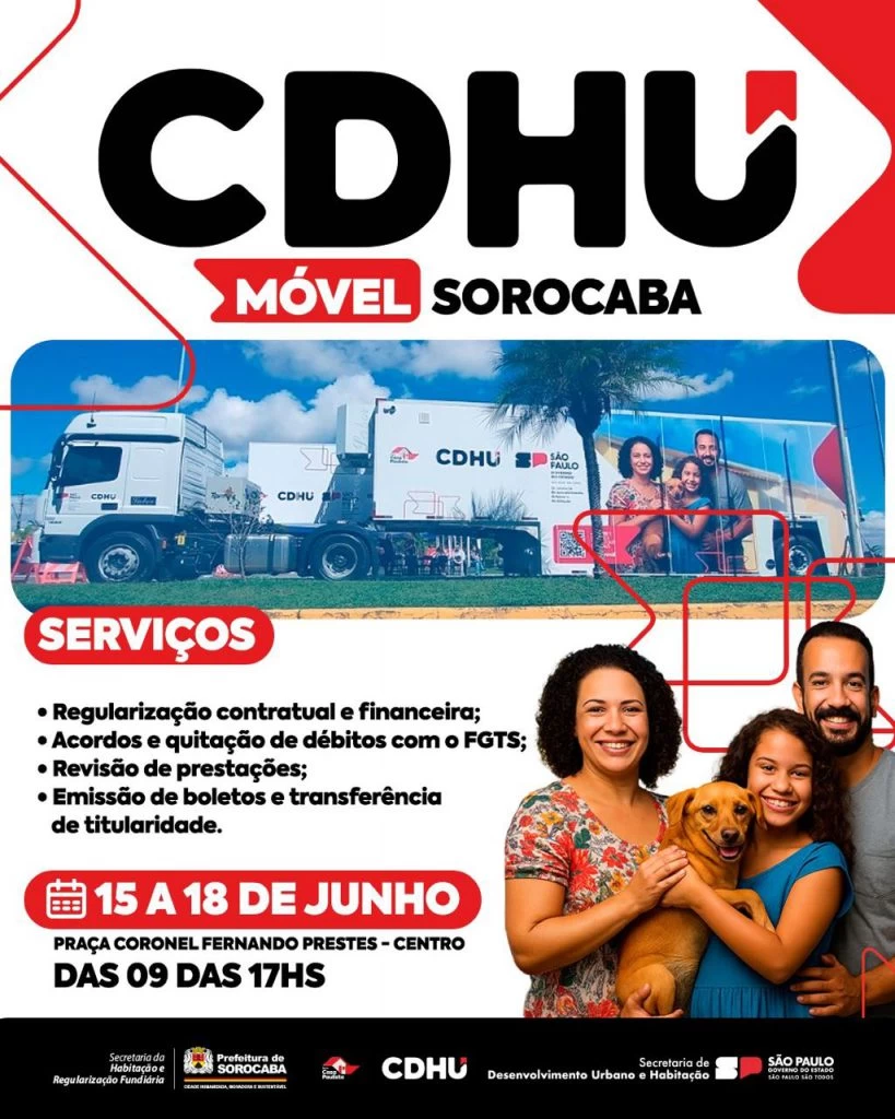 CDHU Móvel oferece serviços habitacionais de 15 a 18 de julho