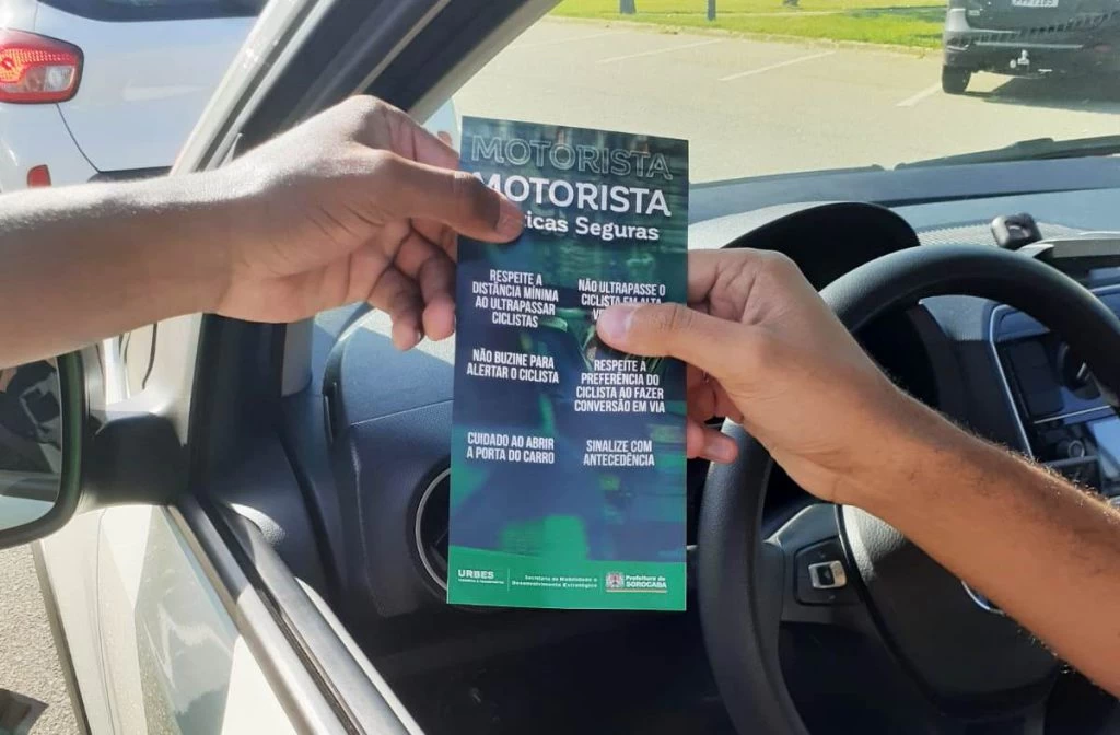 Blitz educativa da Semob marca o Dia Mundial Sem Carro na segunda-feira (22)