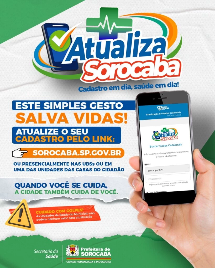 Prefeitura de Sorocaba promove campanha de atualização de cadastro na saúde