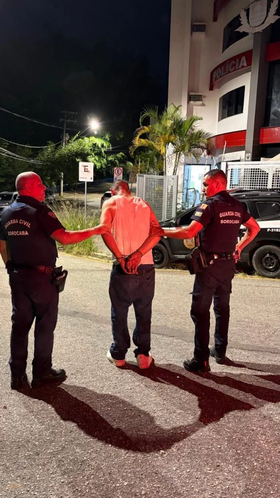 GCM prende indivíduo em flagrante por ameaça e dano em Brigadeiro Tobias