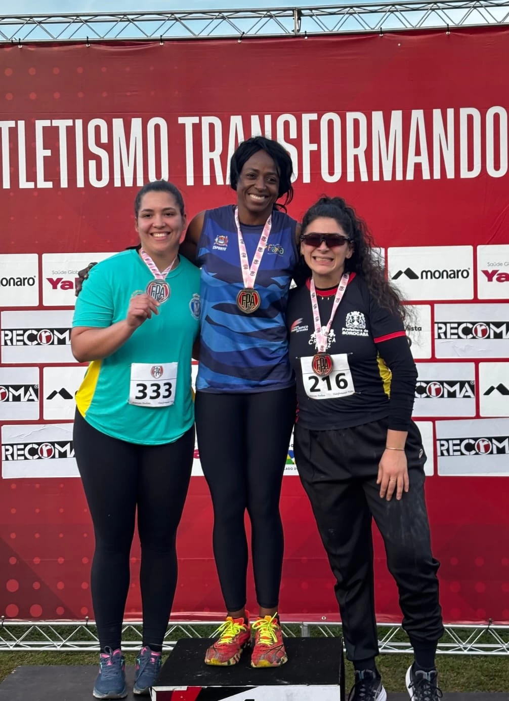 Atletismo Sorocaba da ACFS estreia na 1ª divisão do campeonato estadual adulto e retorna com medalha de prata e bronze