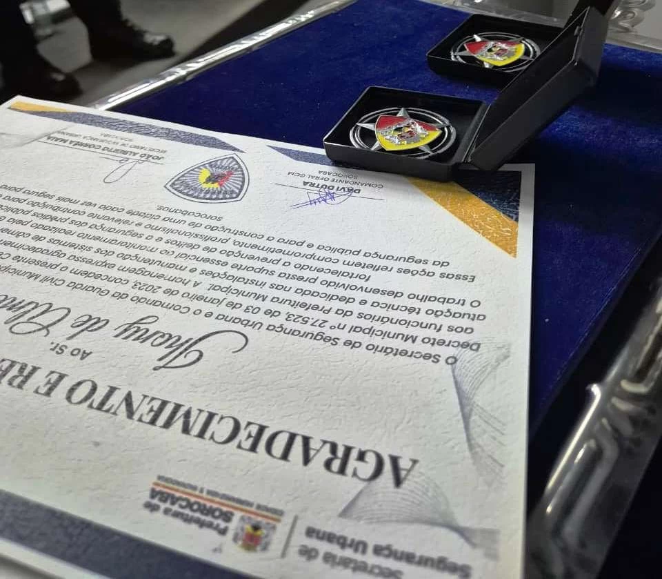Secretaria de Segurança Urbana homenageia GCMs por destaque operacional em Sorocaba