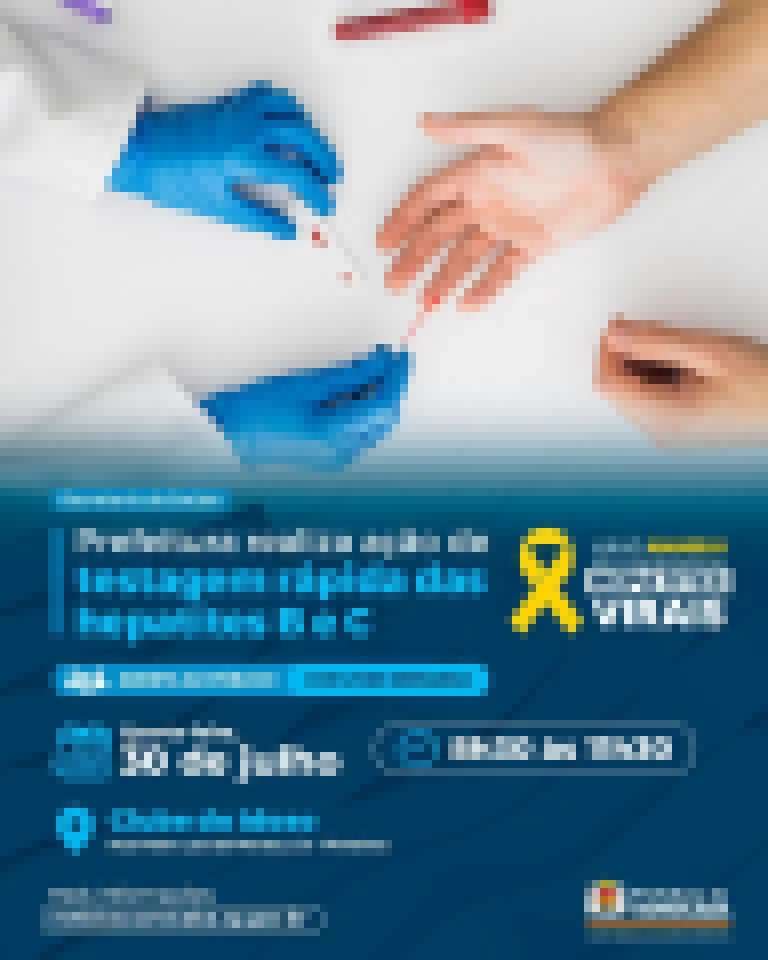 Prefeitura realiza ação de testagem rápida das hepatites B e C no Clube do Idoso