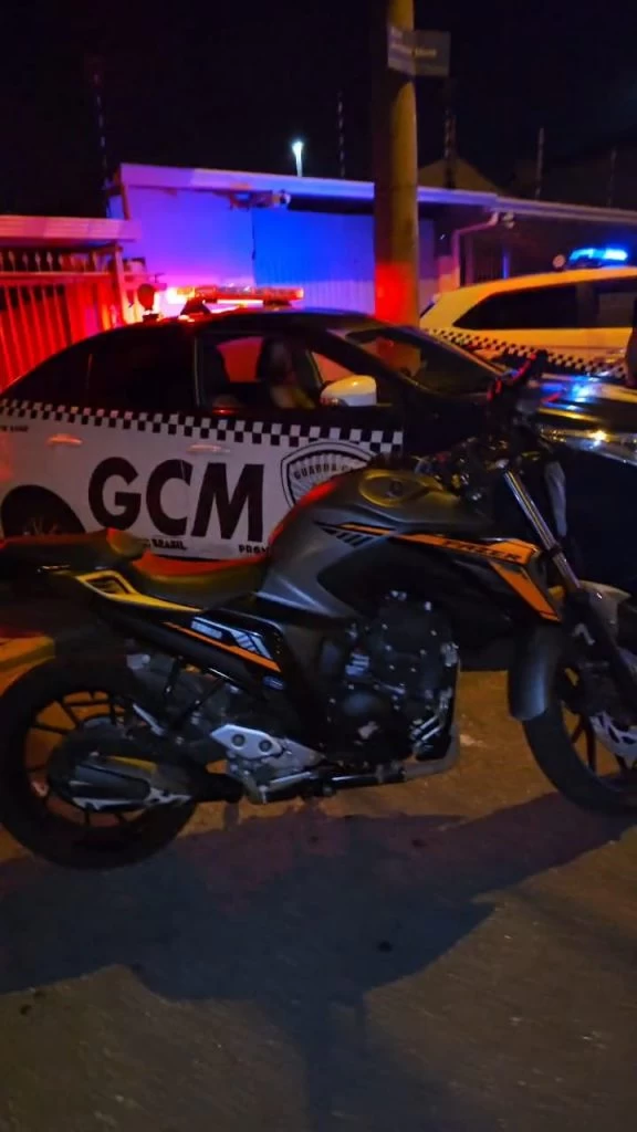 Motocicleta roubada é localizada pela GCM no Parque das Laranjeiras