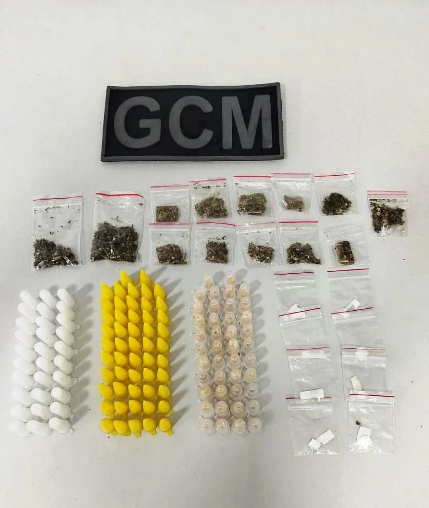 GCM prende suspeito por tráfico de drogas em Brigadeiro Tobias