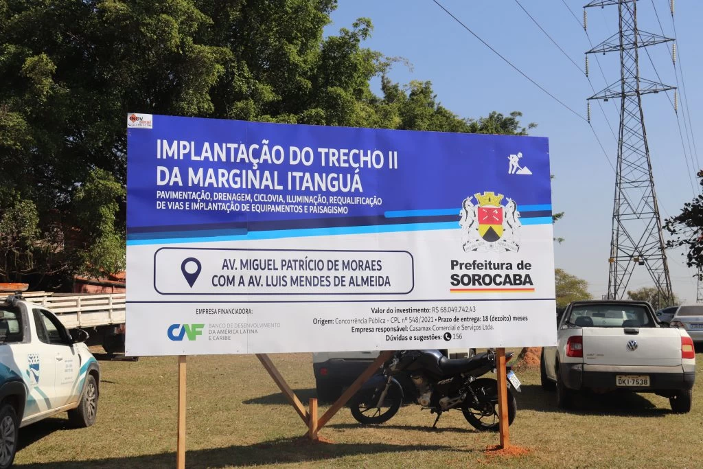 Prefeitura de Sorocaba inicia obras de construção da segunda fase da Marginal do Córrego Itanguá