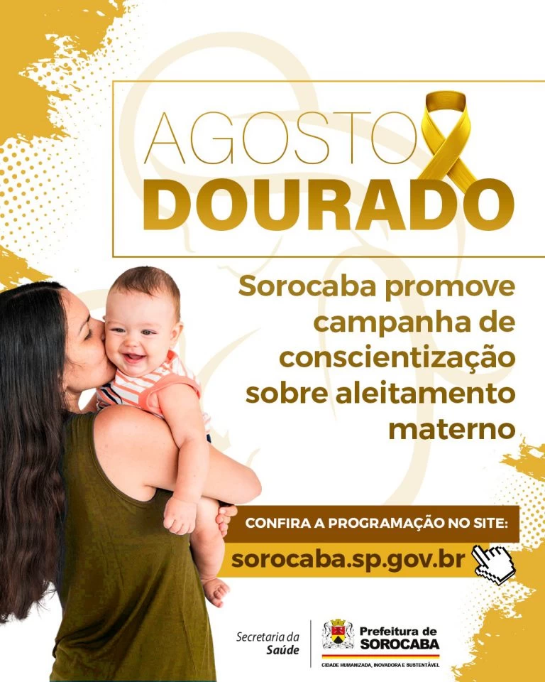 Confira a programação do Agosto Dourado nas UBSs de Sorocaba