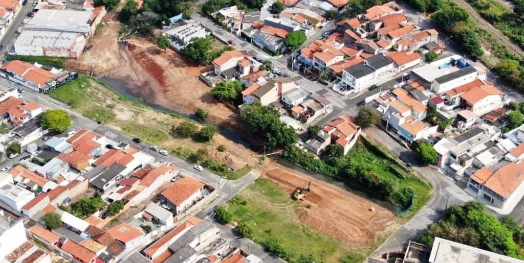 Prefeitura de Sorocaba e Saae avançam nas obras do Reservatório de Detenção de Cheias (RDC) Parque dos Italianos