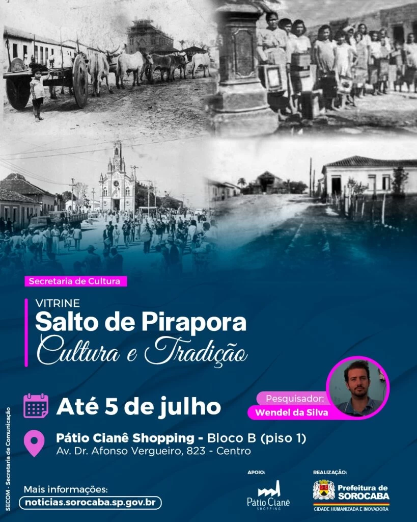 Exposição “Salto de Pirapora: Cultura e Tradição” pode ser conferida no Pátio Cianê Shopping até o dia 5 de julho