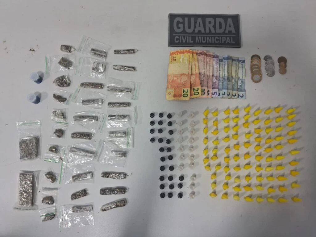 GCM apreende 163 porções de drogas no Jardim São Guilherme