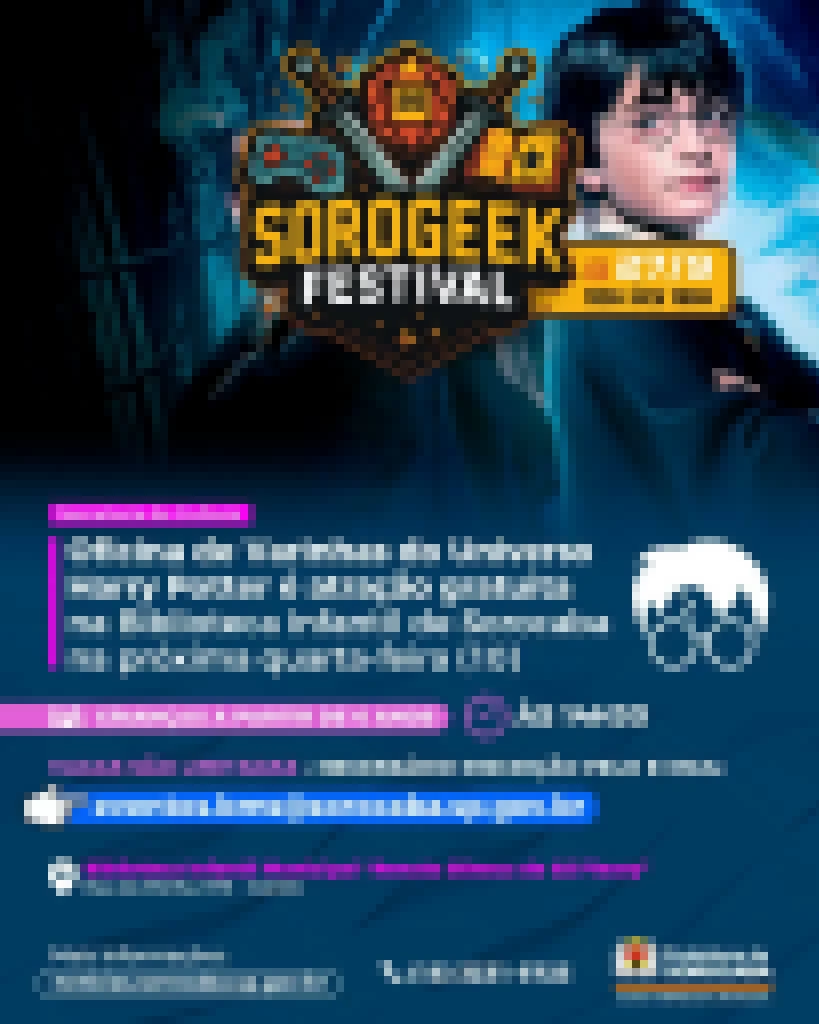 Oficina de Varinhas do Universo Harry Potter é atração gratuita na Biblioteca Infantil de Sorocaba na próxima quarta-feira (10)
