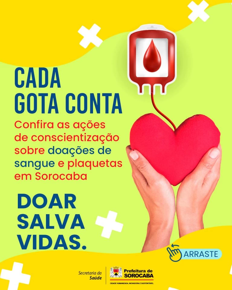 UBSs promovem ações de incentivo a doações de sangue e plaqueta