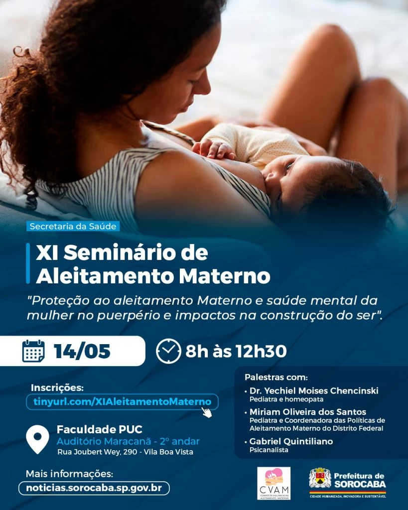 Prefeitura e Comitê Municipal promovem 11º Seminário de Vigilância ao Aleitamento Materno