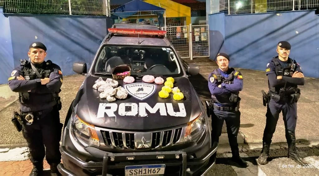 GCM apreende mais de 2 mil porções de drogas perto de escola no bairro Éden