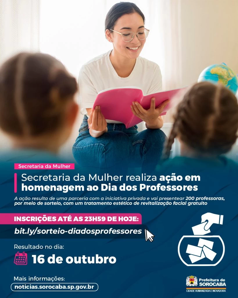 Secretaria da Mulher realiza ação em homenagem ao Dia dos Professores