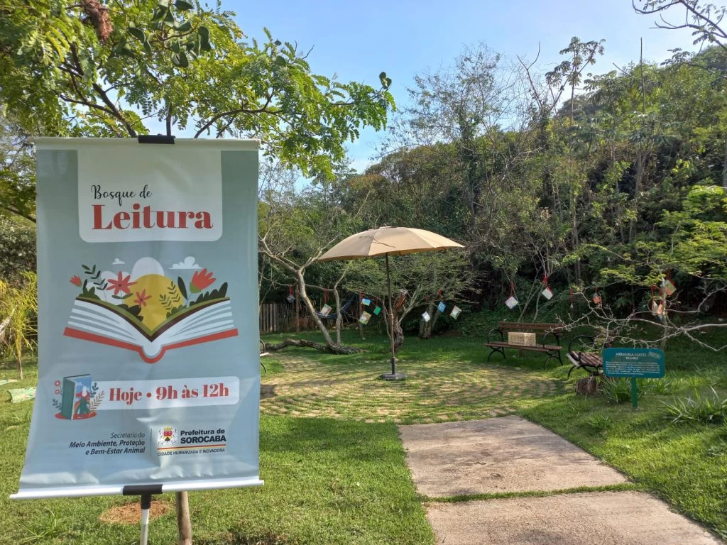 “Bosque da Leitura” e oficina de cartões e enfeites natalinos são atrações gratuitas no Jardim Botânico de Sorocaba no dia 2 de dezembro