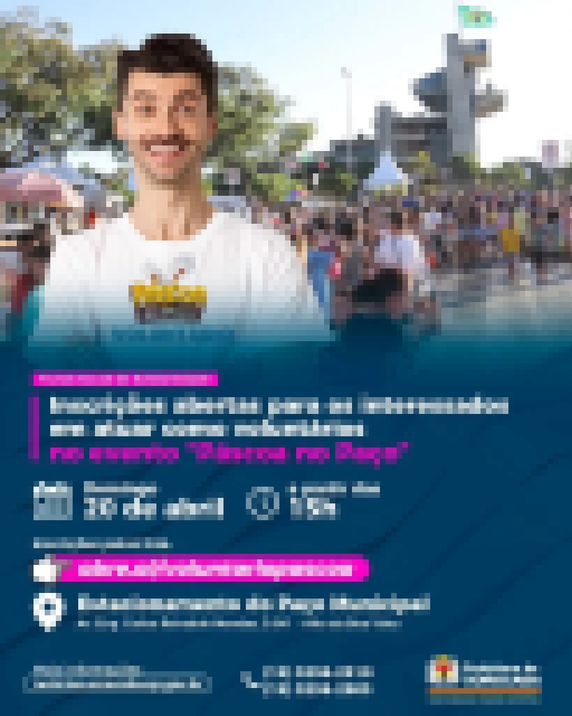 Fundo Social de Solidariedade inscreve interessados para atuar como voluntários no evento “Páscoa no Paço”