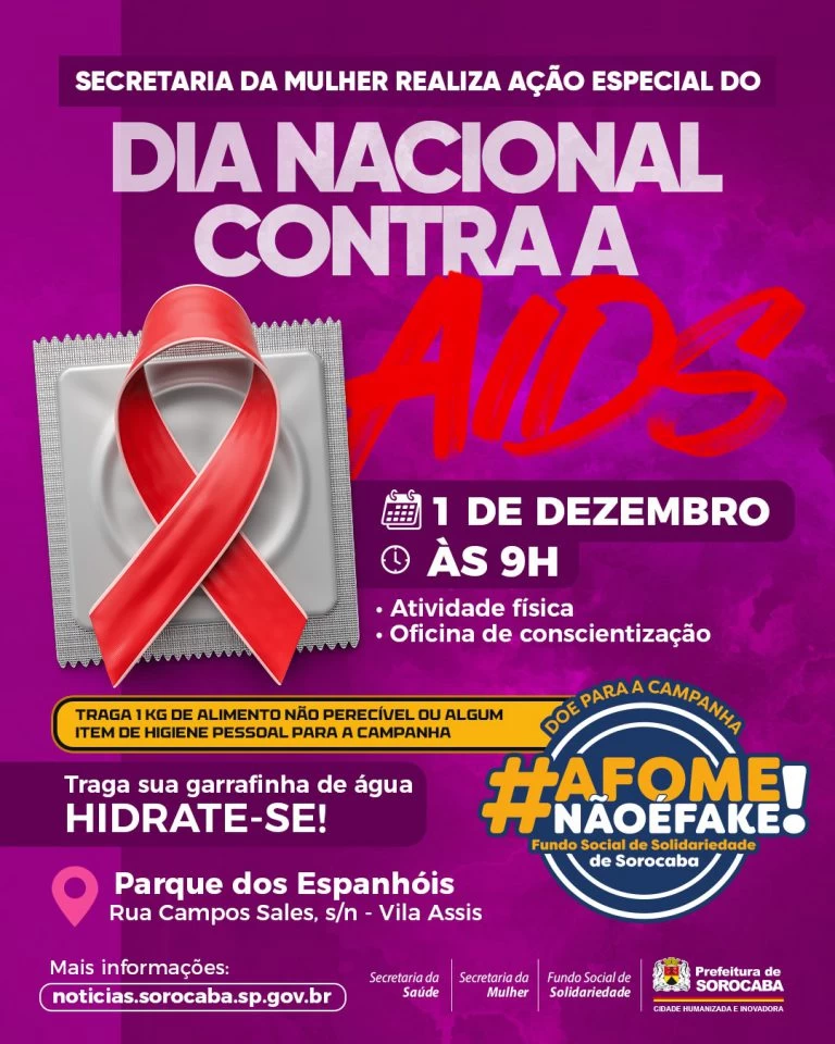 Secretaria da Mulher realiza ação especial do Dia Mundial de Luta contra a Aids