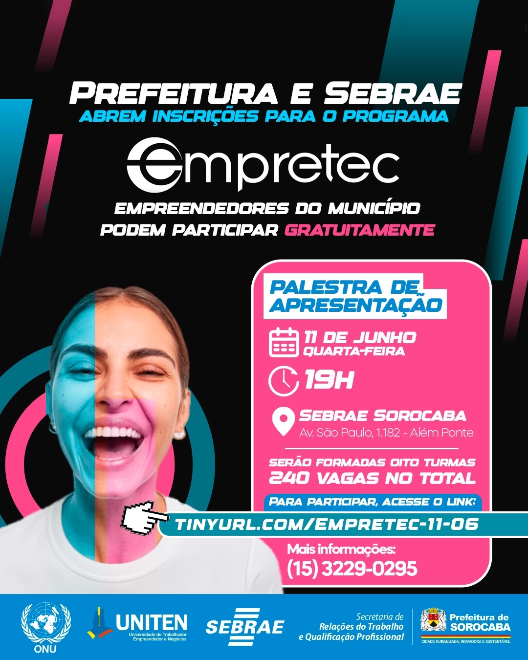 Nova palestra do Empretec acontece no dia 11 de junho