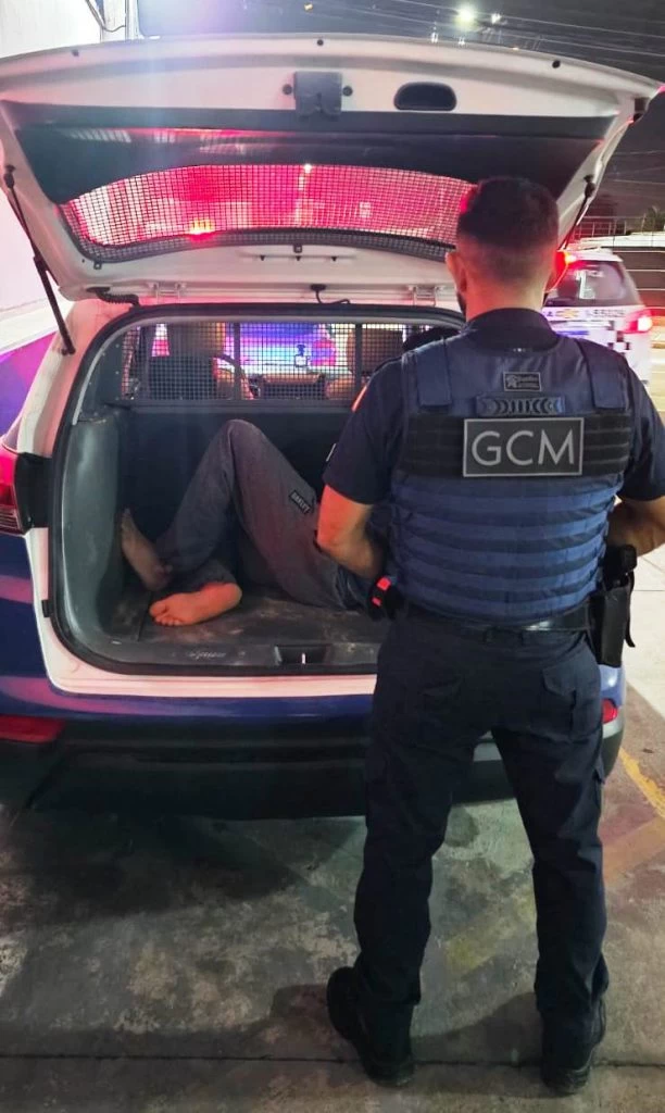 GCM presta apoio em prisão de acusado de furto no Parque das Águas
