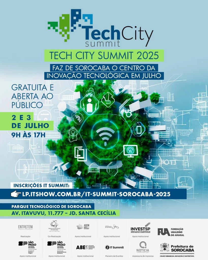 Tech City Summit 2025 faz de Sorocaba o centro da inovação tecnológica em julho