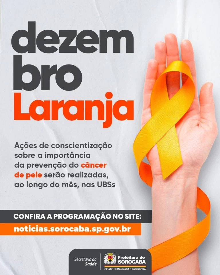 UBSs abordam campanha Dezembro Laranja em prevenção ao câncer de pele